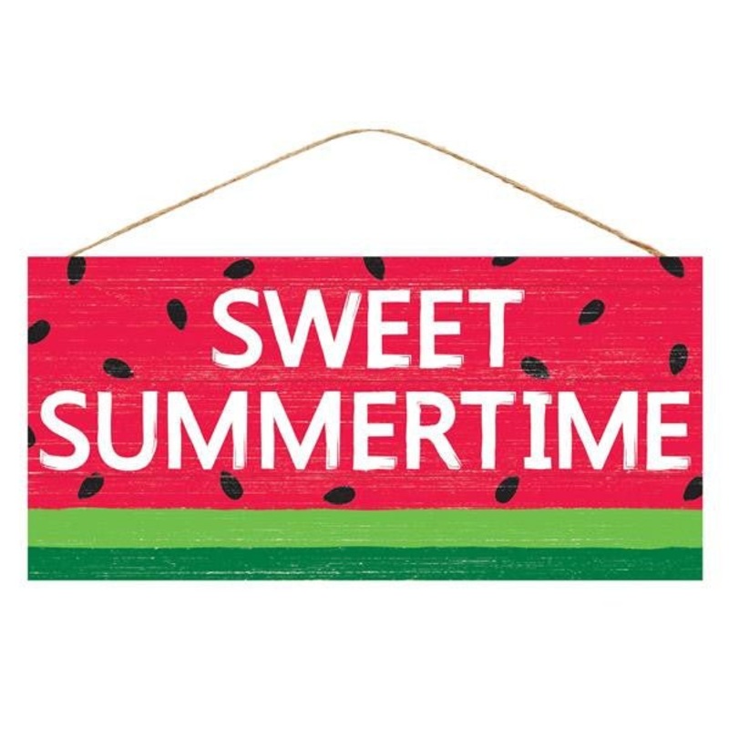 12.5" Sweet Summertime Watermelon Sign