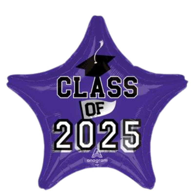19" Class Of 2025 Purple