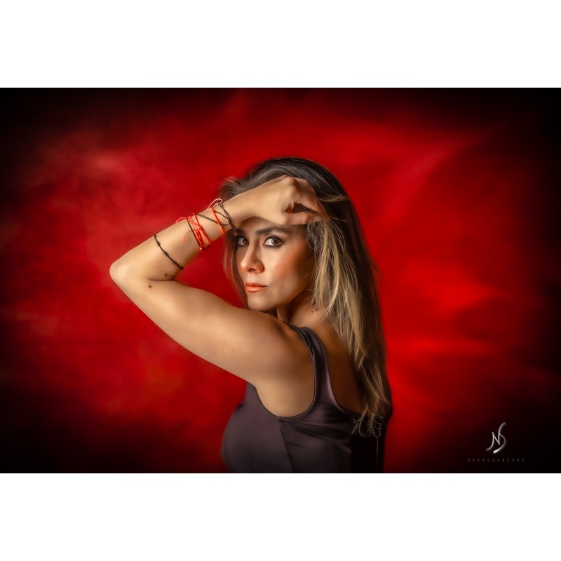 Kate Abstract Iron Oxide Red Textured Backdrop Designed by GQ 3x5ft(1x1.5m) Microfiber (Printed)