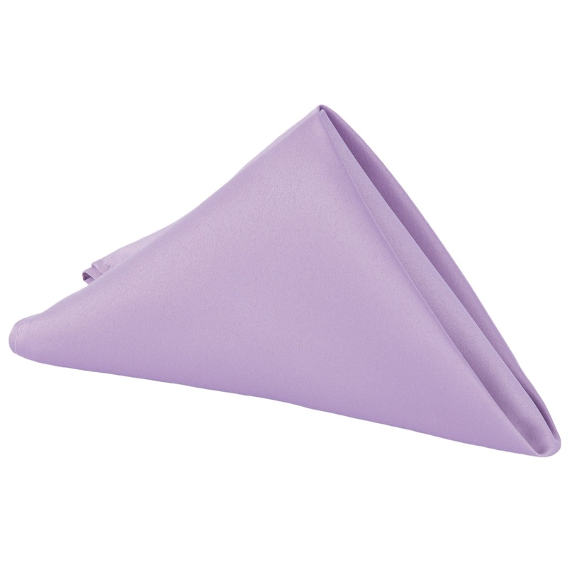 Lamour Satin Napkin 20"x20" - Victorian Lilac/Wisteria