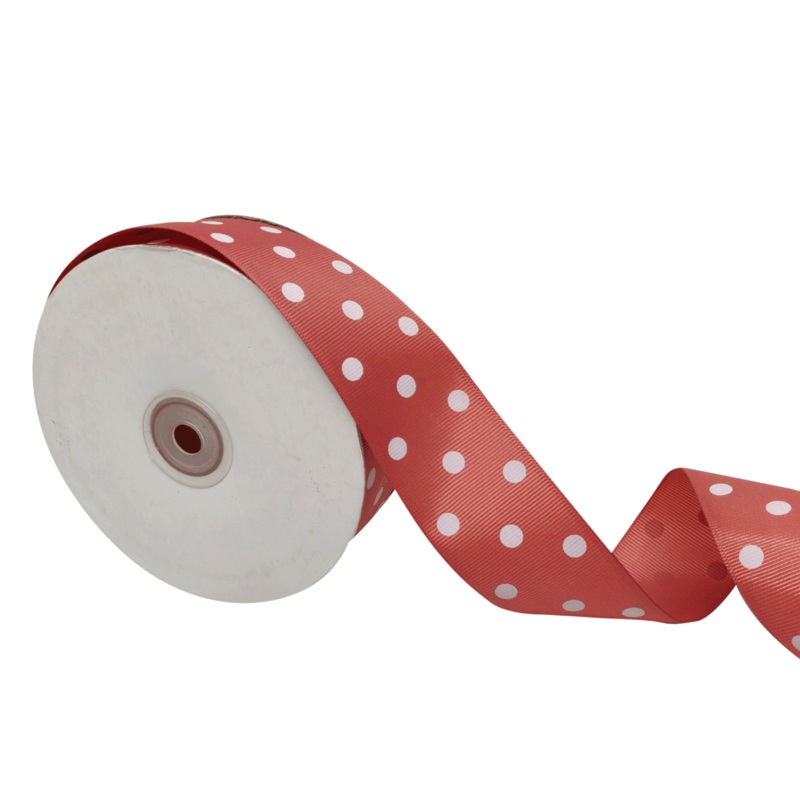 ARIA DOTS | DUSTY ROSE WITH WHITE | 38MM | 45MTR