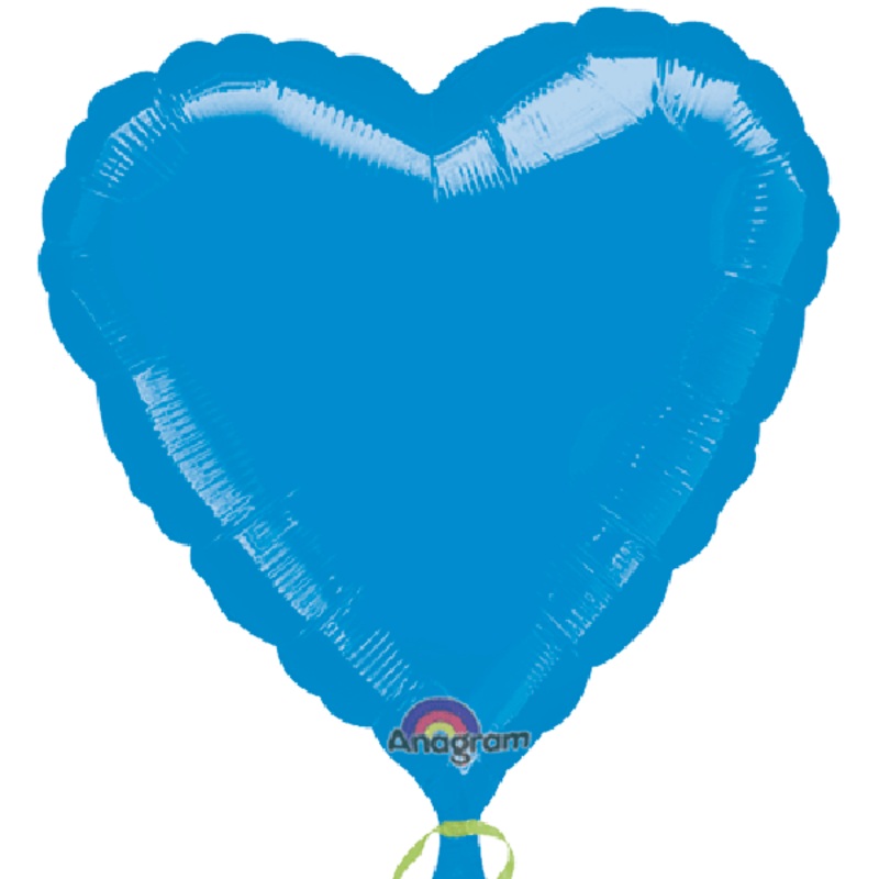 Blue Heart Mylar Balloon 18" | 1ct.