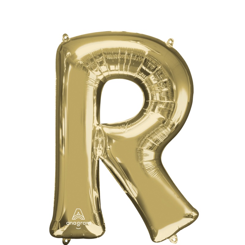 White Gold R Giant Letter 4460601 - 34 in