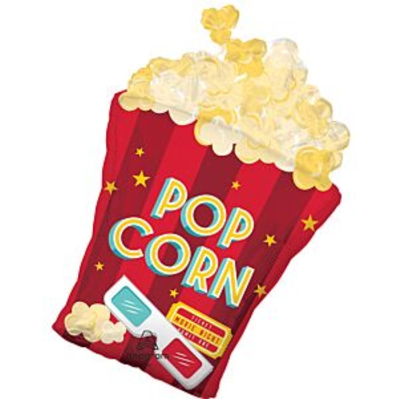 #240 Movie Night Popcorn 29in Supershape