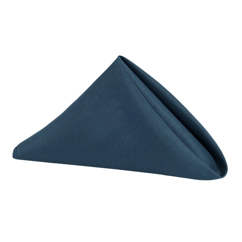 Premium Polyester Napkin 20"x20" - Navy Blue