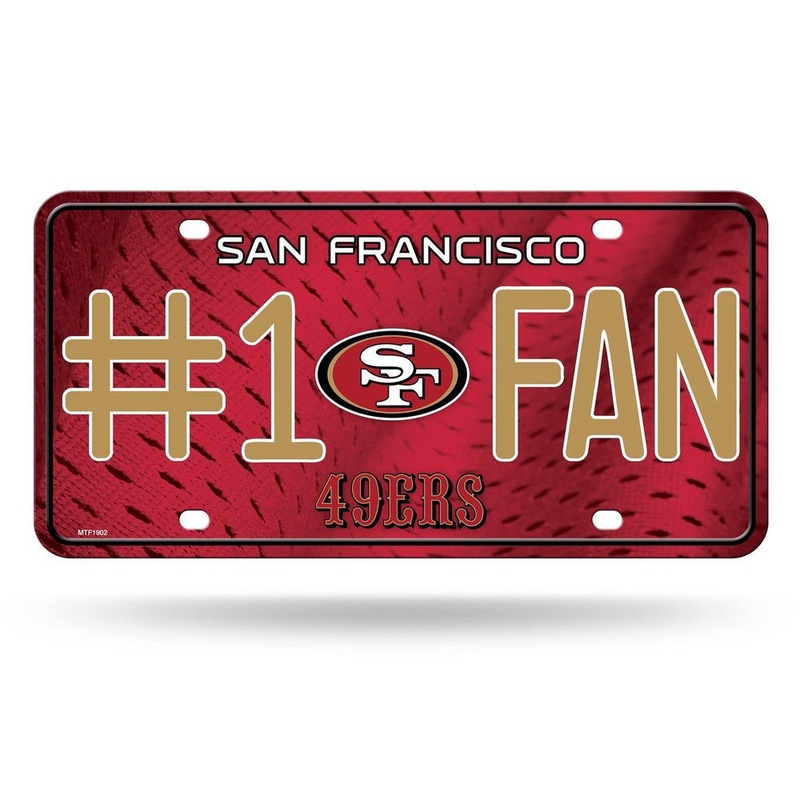 San Francisco 49ers Fan Metal Plate