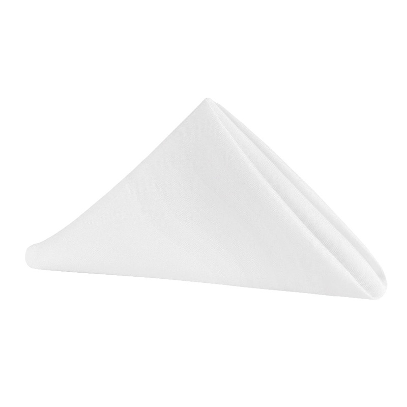 17"x17" Premium Polyester Napkin - White
