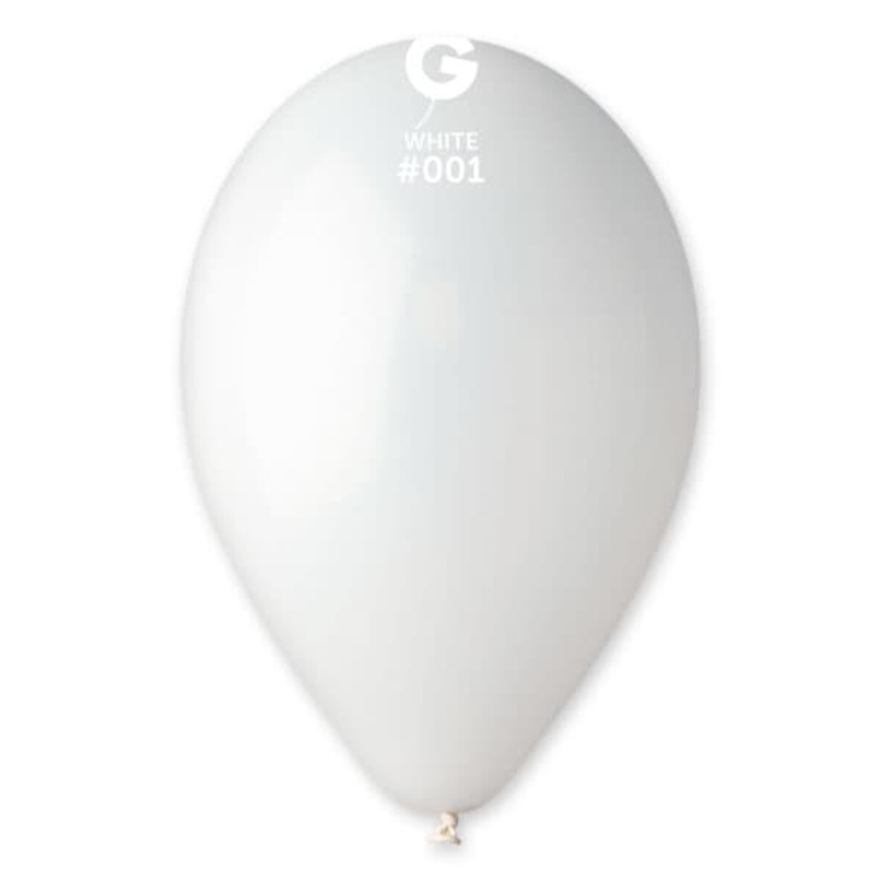 White 12 Latex Balloons (50 count)