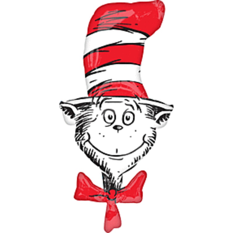 #071 Dr. Seuss Cat in the Hat 36in Supershape