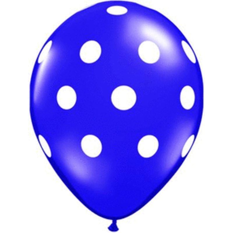 Big Polka Dots - Purple 11 Latex Balloons (50 count)