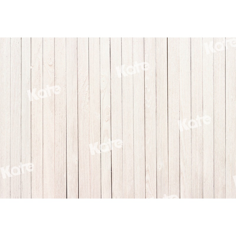 Kate White Planks Backdrop Designed by Chain Photography 5x3ft - newborns and babies Microfiber (Printed)
