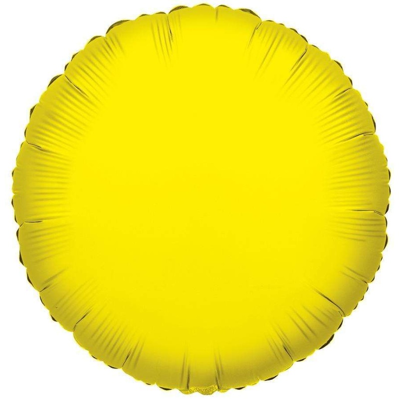Yellow Round 18 Balloon