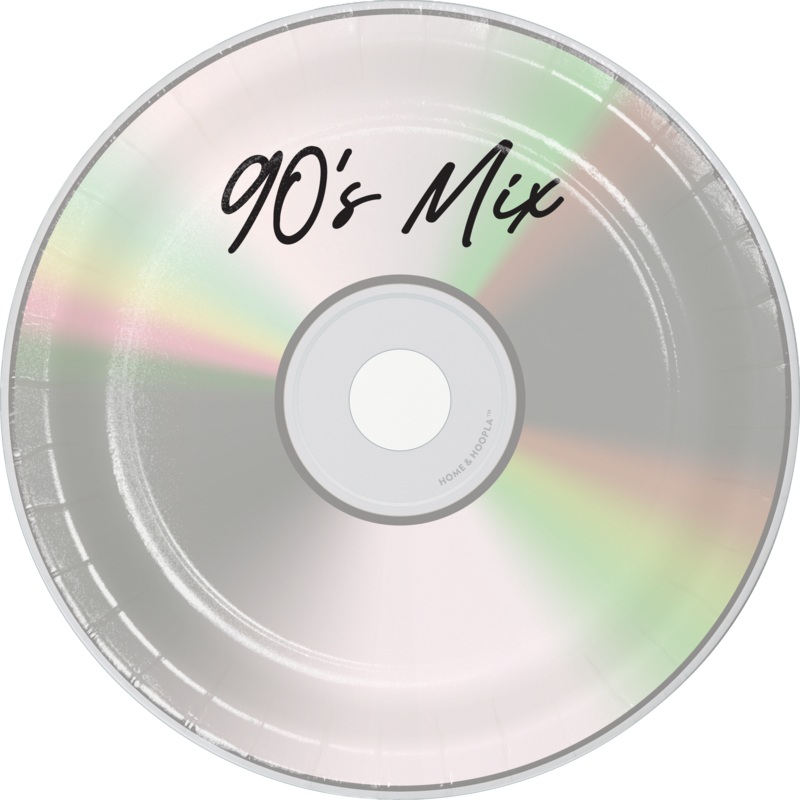 90's Mix CD Plates -  Dessert Paper Plates (16ct)