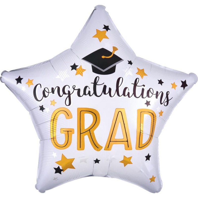 Congratulations Grad Star Balloon Helium-Filled (local only)