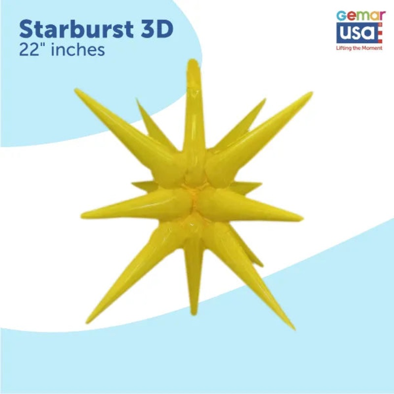 Starburts Balloon Yellow 26722 - 22 in