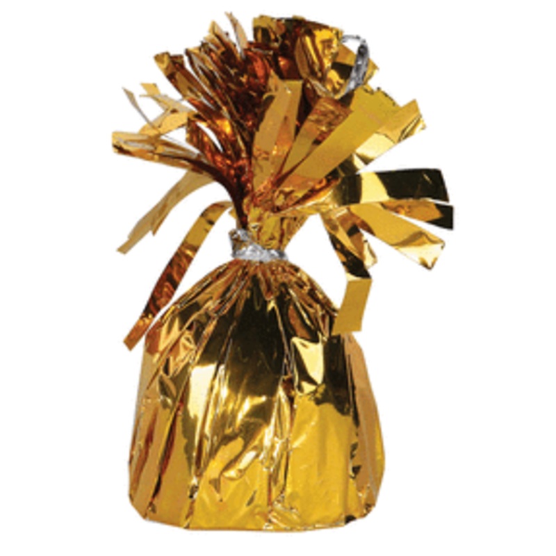 175 Gram Fringed Foil Weight - Gold (6 count)