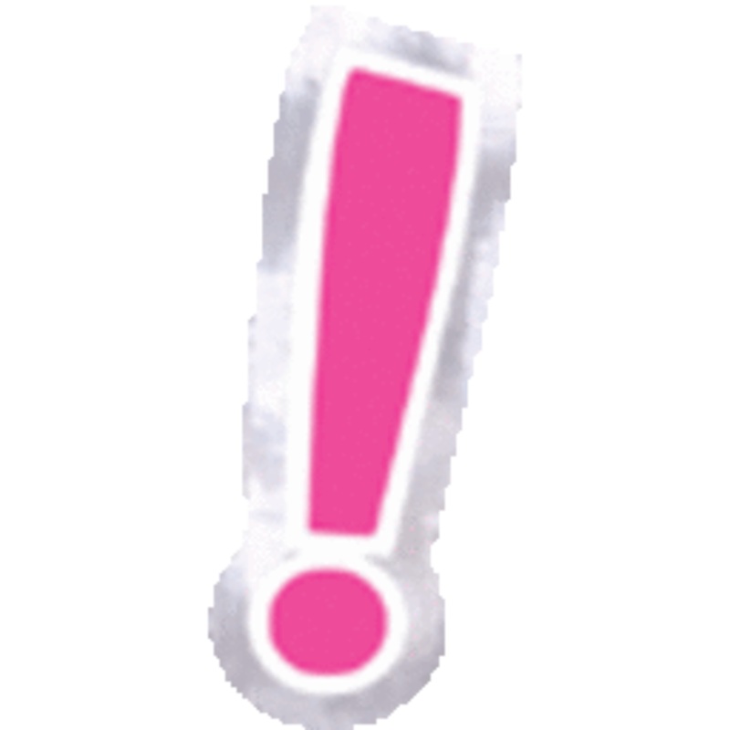 Personalize It Symbol Exclamation Stickers (48 count)