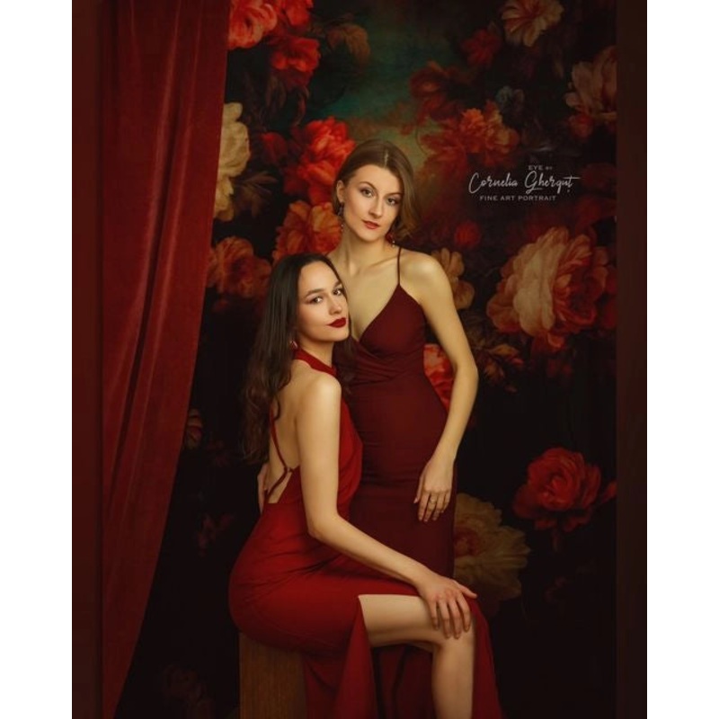 Kate Abstract Art Flowers Backdrop Designed by Chain Photography 5x7ft(1.5x2.2m) Microfiber (Printed)