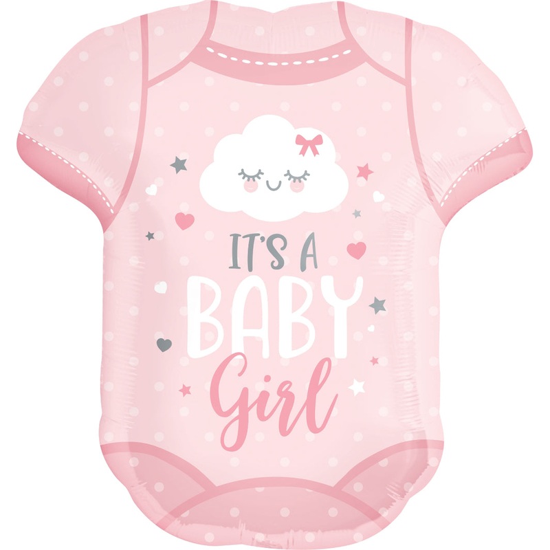 Baby Girl Onesie Balloon Helium-Filled (local only)