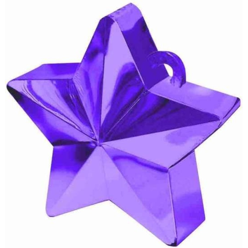 Balloon Weight, Purple Star | 1ct.