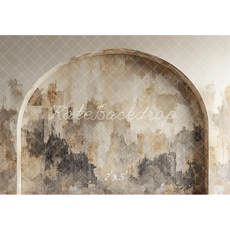 Kate Abstract Mottled Arch Wall Backdrop Designed by Mini MakeBelieve Microfiber (Printed) 7x5ft - small kids sitting / cake smash