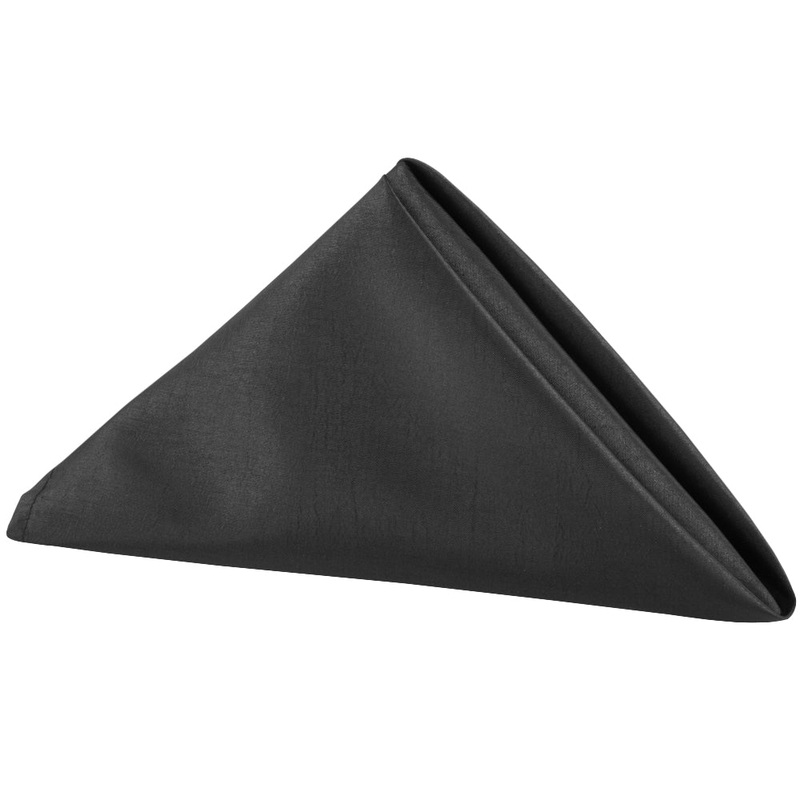 Taffeta Napkin 20"x20" - Black