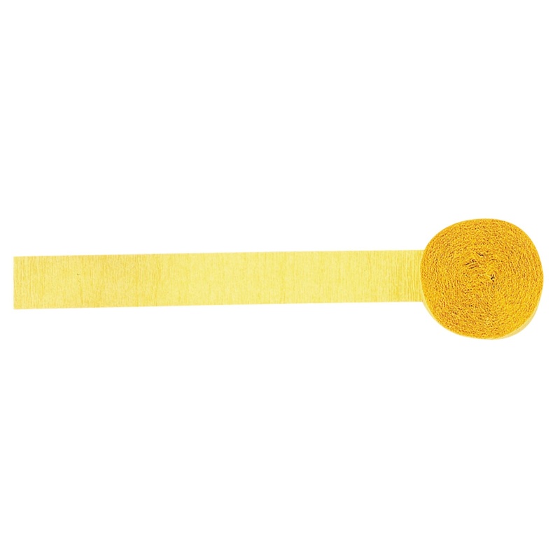 Yellow Crepe Streamer Roll 81ft