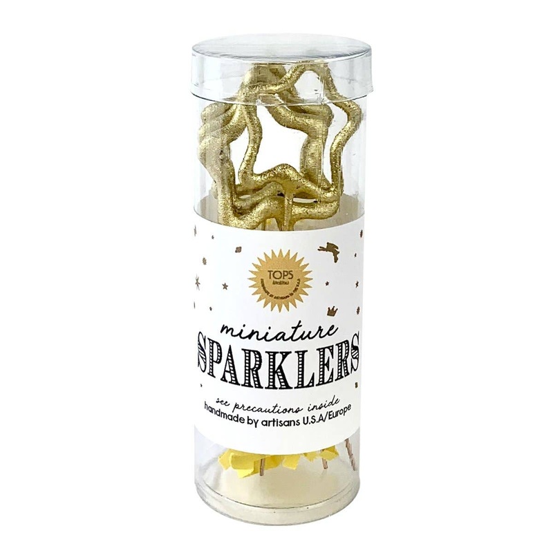 Gold Mini Star Sparklers Set