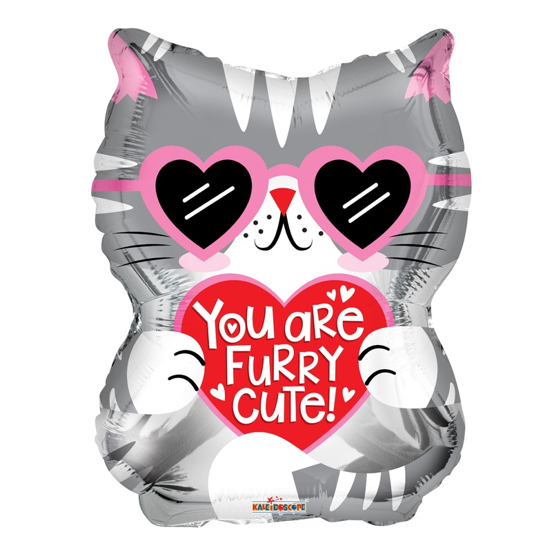 You Are Furry Cute Cat Foil Balloon 18"