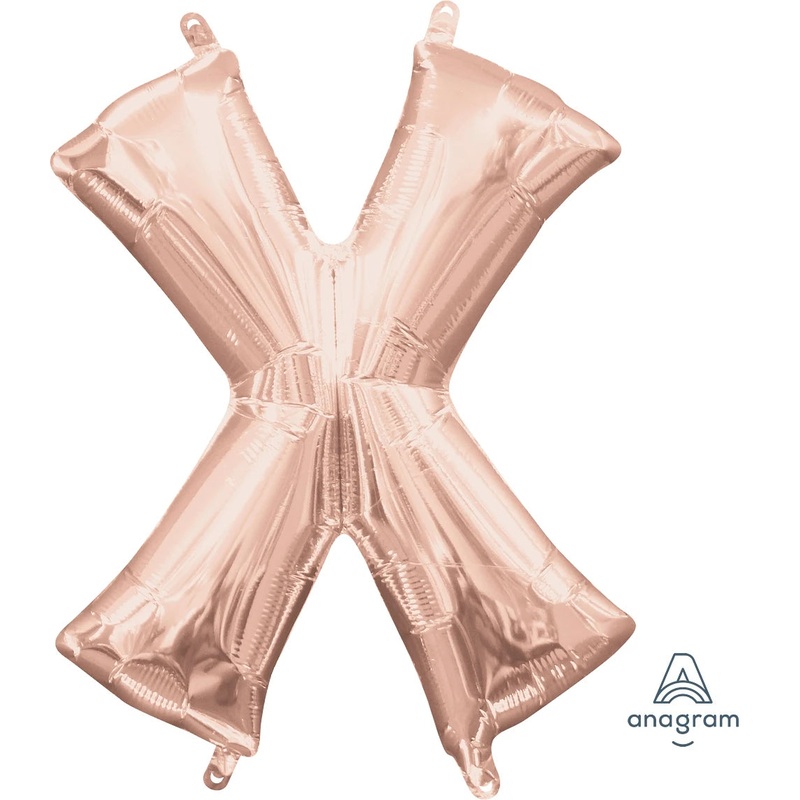 Rose Gold X Letter 3747501 - 16 in