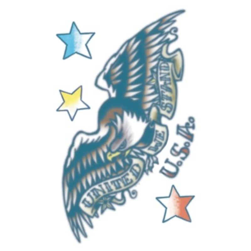 United We Stand Eagle  Vintage Temporary Tattoo | 1 ct
