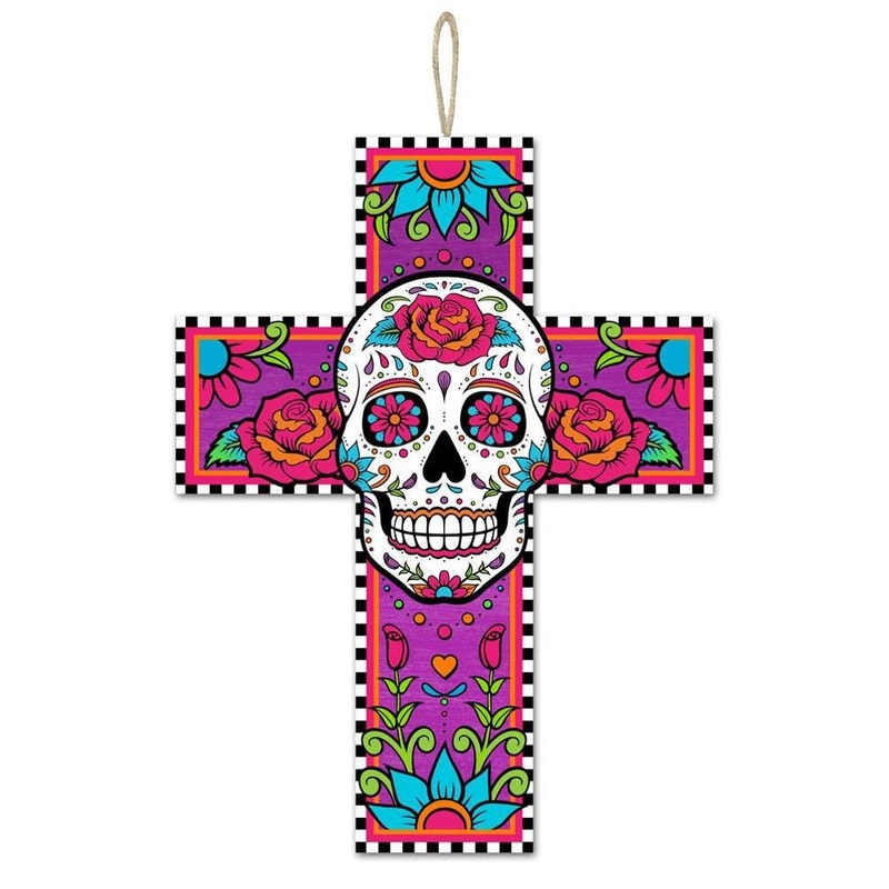 Sugar Skull Cross Sign