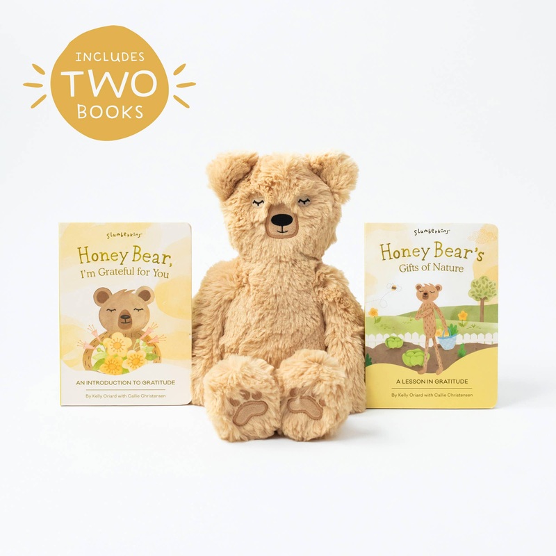 Honey Bear's Gratitude Plush Set - with 2 Books