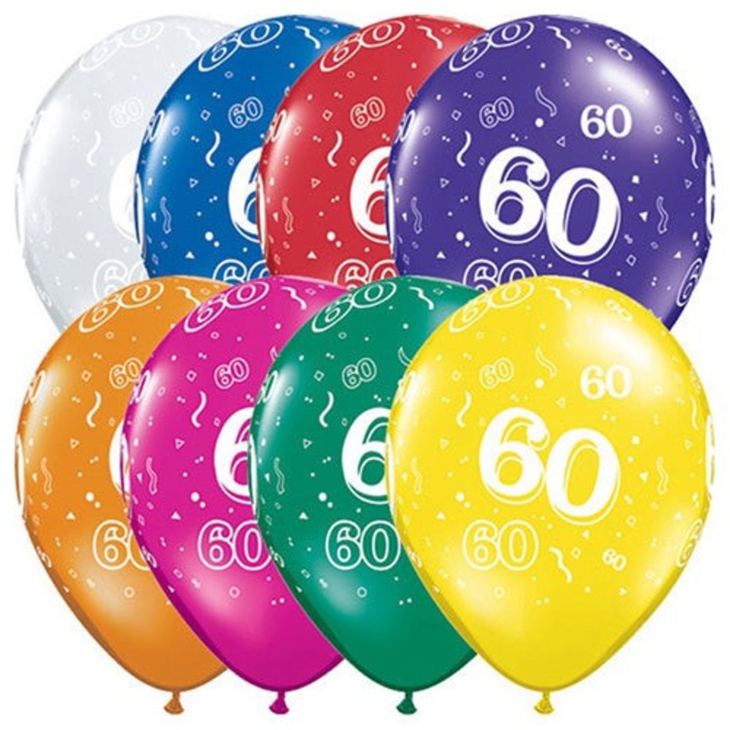 60-a-round - Jewel Assortment 11 Latex Balloons (50 count)