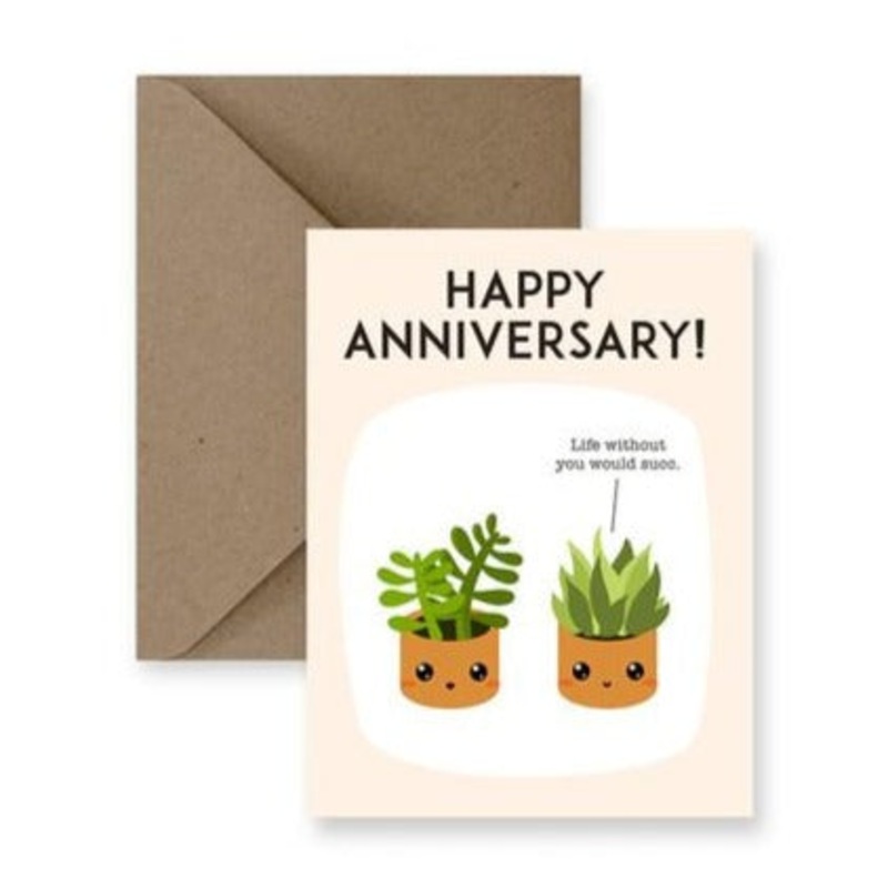 Anniversary Succulent Card