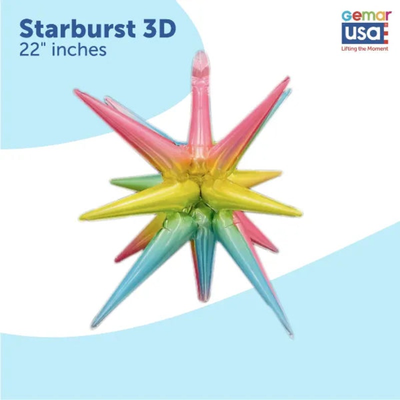 Starburts Balloon Multicolor 27026 - 22 in