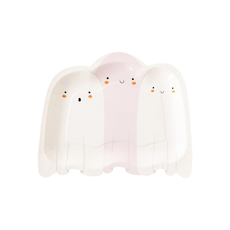 Ghoul Gang Ghosts Shaped Plate 9" | 8 ct