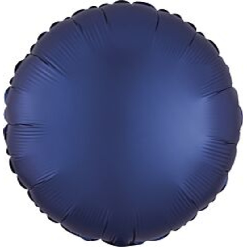 #202 Matte Navy Round 18in Solid Mylar