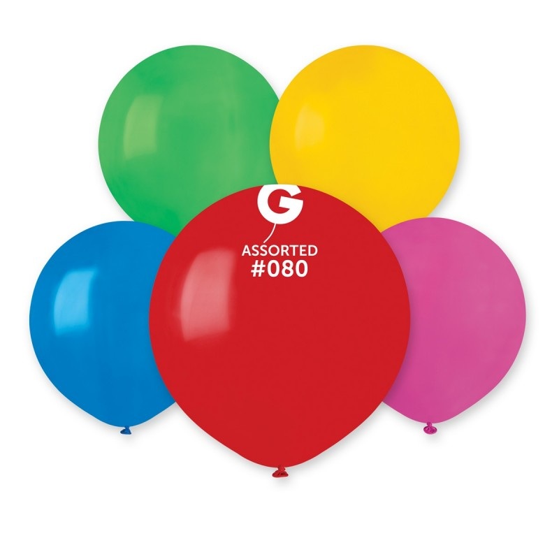 Standard Assortment 5 Latex Balloons (100 count)