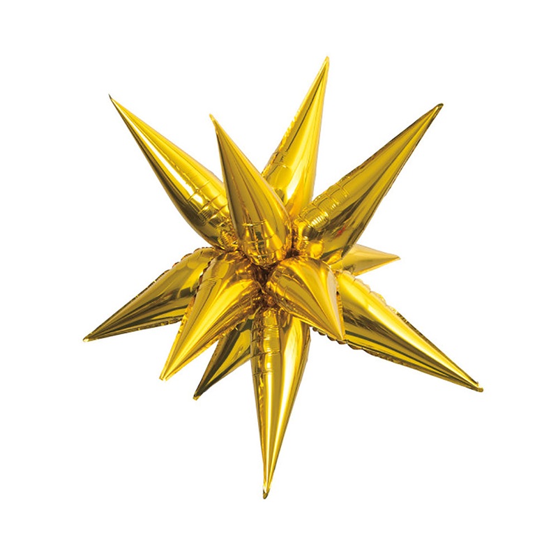 12 Point Large Star-burst - Gold (air-fill Only) 27 Balloon