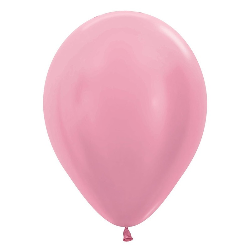 Pearl Pink Latex Balloon w/ Helium & Hi-Float, 11" | 1 ct