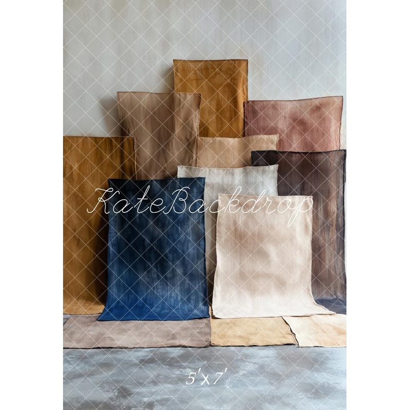Kate Abstract Texture Color Blocks Backdrop Designed by Emetselch Microfiber (Printed) 5x7ft(1.5x2.2m)