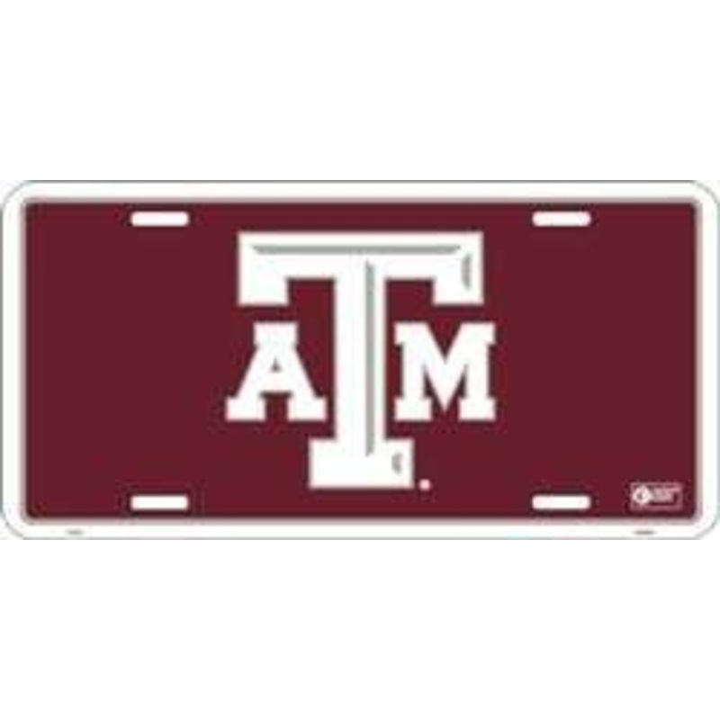 Texas A & M University Embossed Metal License Plate