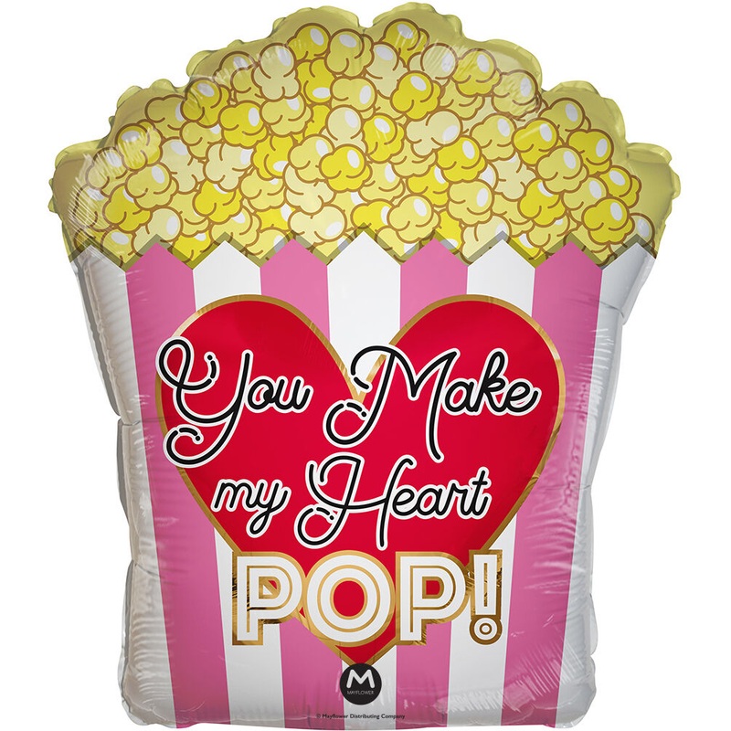 You Make My Heart Pop Jr Shape 18" Balloon