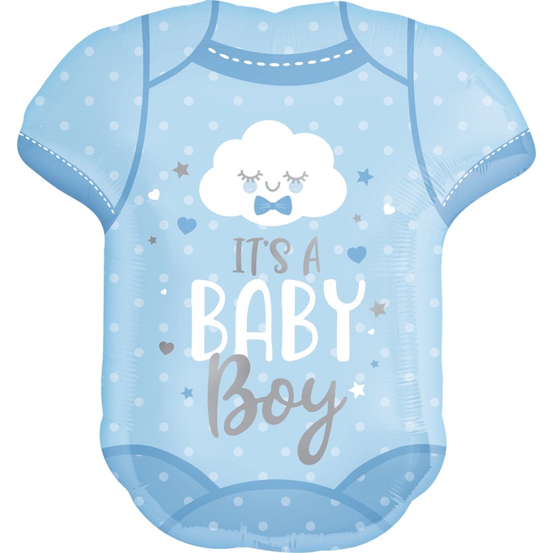 Baby Boy Onesie Balloon Helium-Filled (local only)