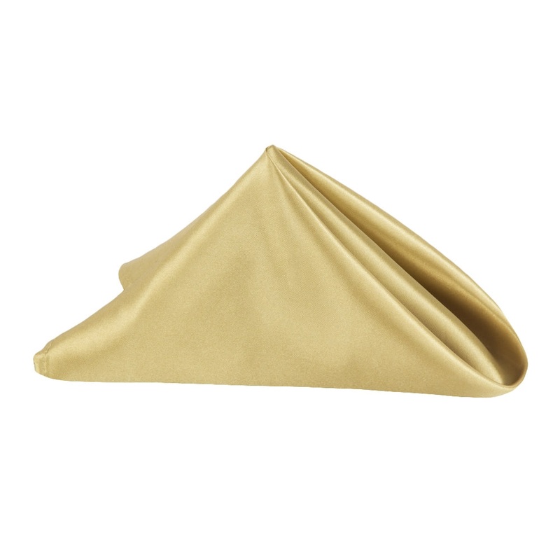Satin Napkin 20"x20" - Gold Antique