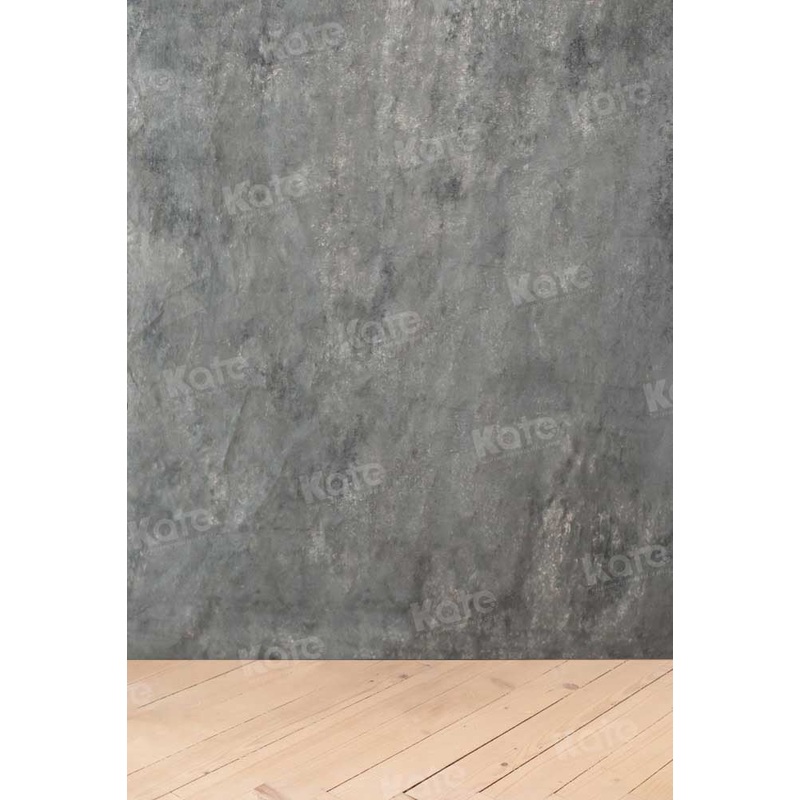 Kate Abstract Texture Gray Wood Floor Backdrop Designed by Kate Image 5x7ft(1.5x2.2m) Microfiber (Printed)