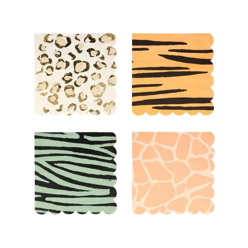Safari Animal Print Napkin Large