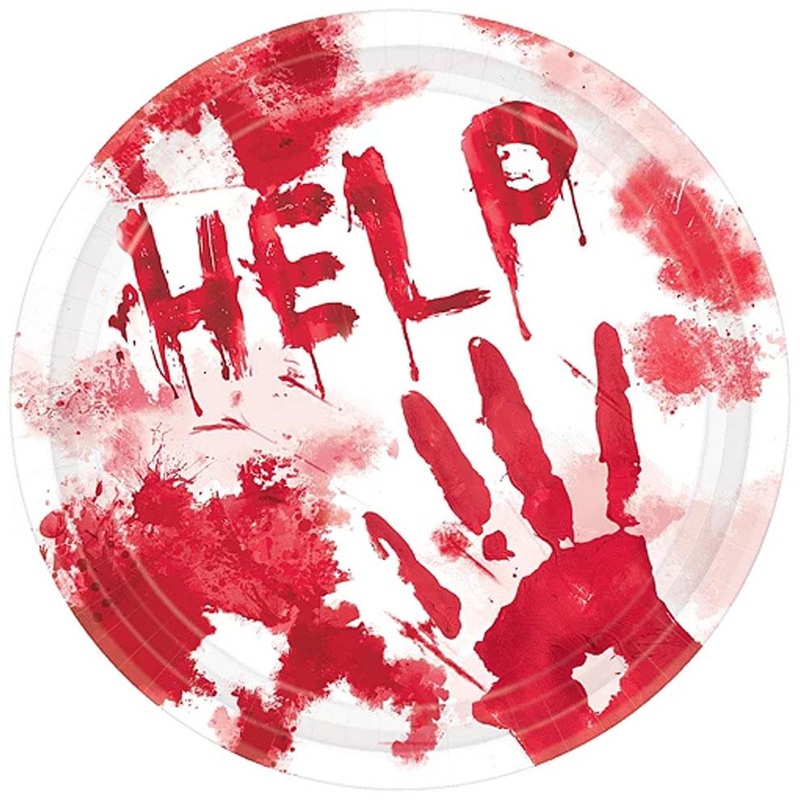 Bloody Hands Dinner Plates 10" | 18ct