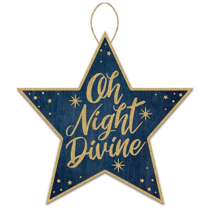 12" Oh Night Divine Star: Navy/Gold